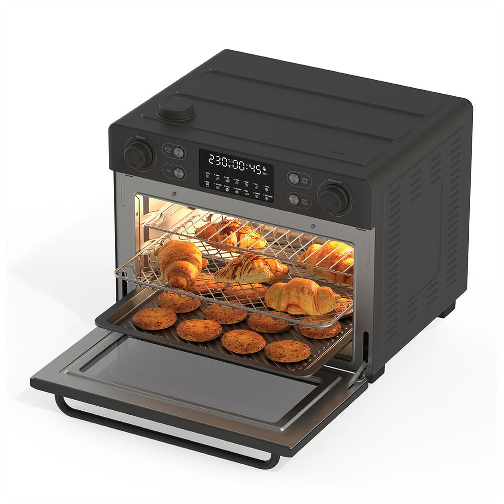 Nutricook - Stainless Steel Air Fryer Plus Toaster Oven - 30 L - 1700 W