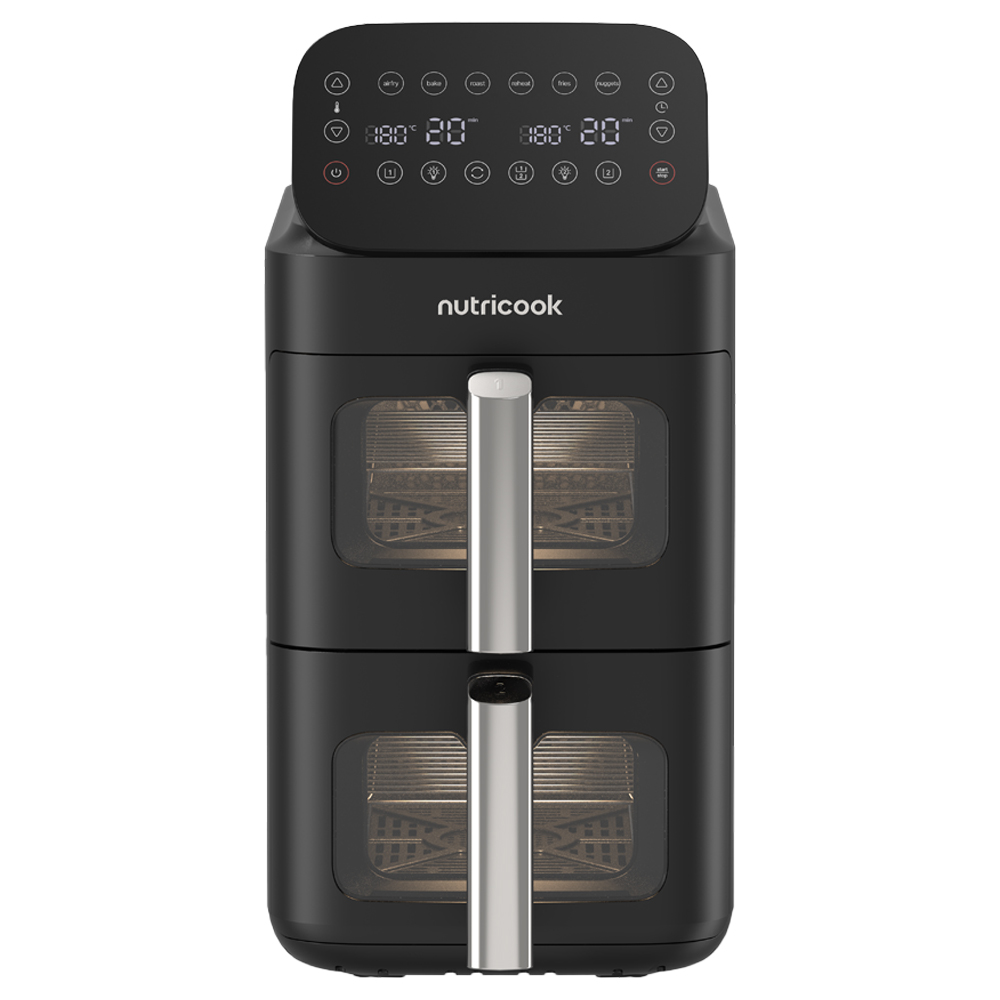 Nutricook Duo Stack Vertical Air Fryer - Black - 2700 W