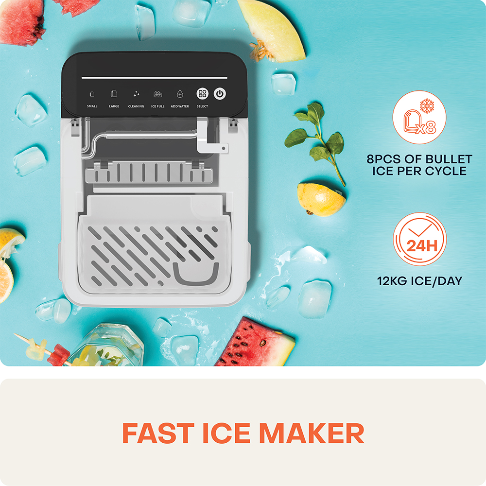 Nutricook Icy Bullet Ice Maker - Silver