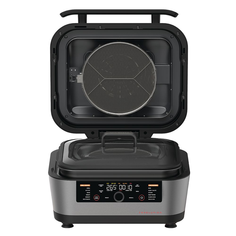 نوتريكوك - شواية، مقلاة هوائية، وطباخ متعدد الاستخدامات 3 في 1 - رمادي فضائي - 1760 واط