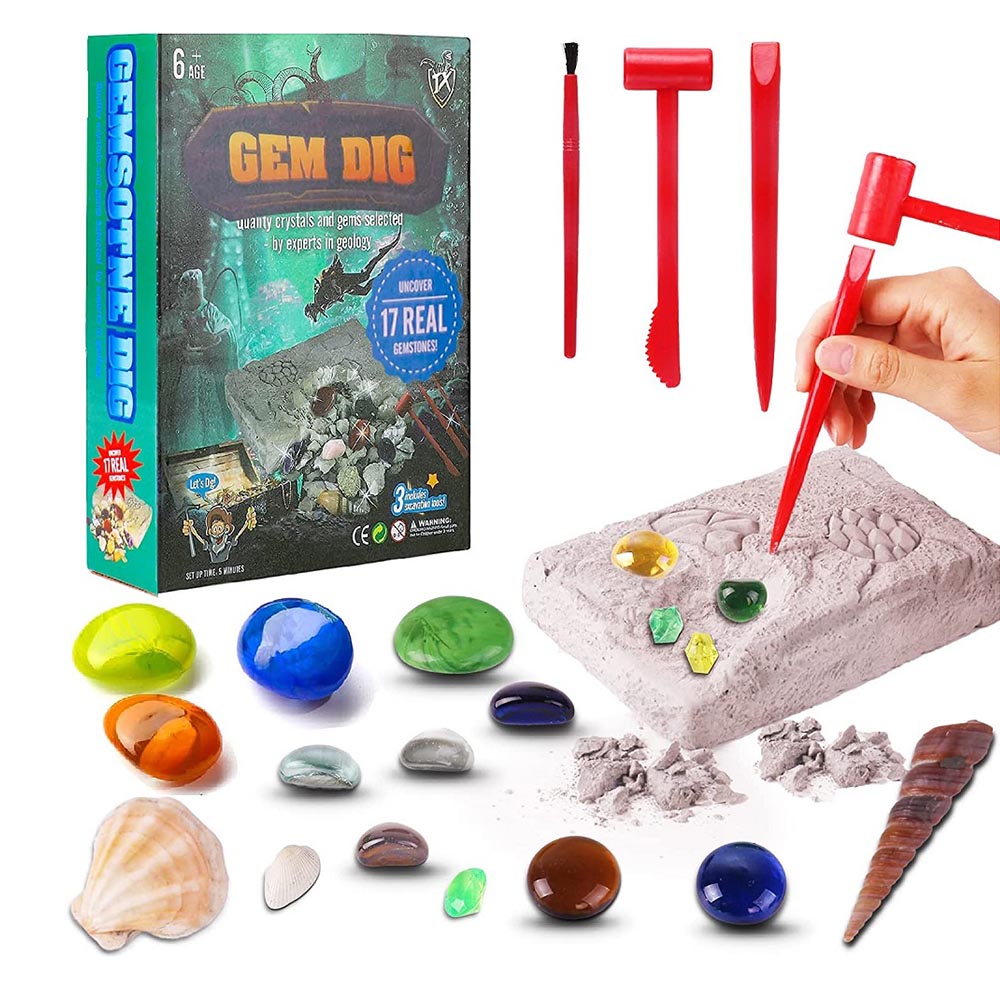 UKR - Gem Dig Gemstones Kit - 17pcs