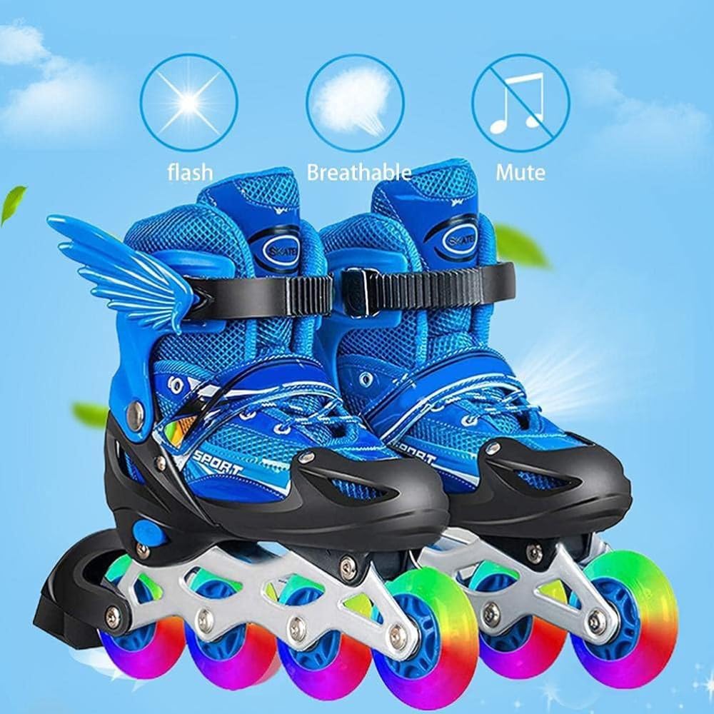 UKR - Rollerblades Skating Shoes With LED Wheels - Medium - Blue