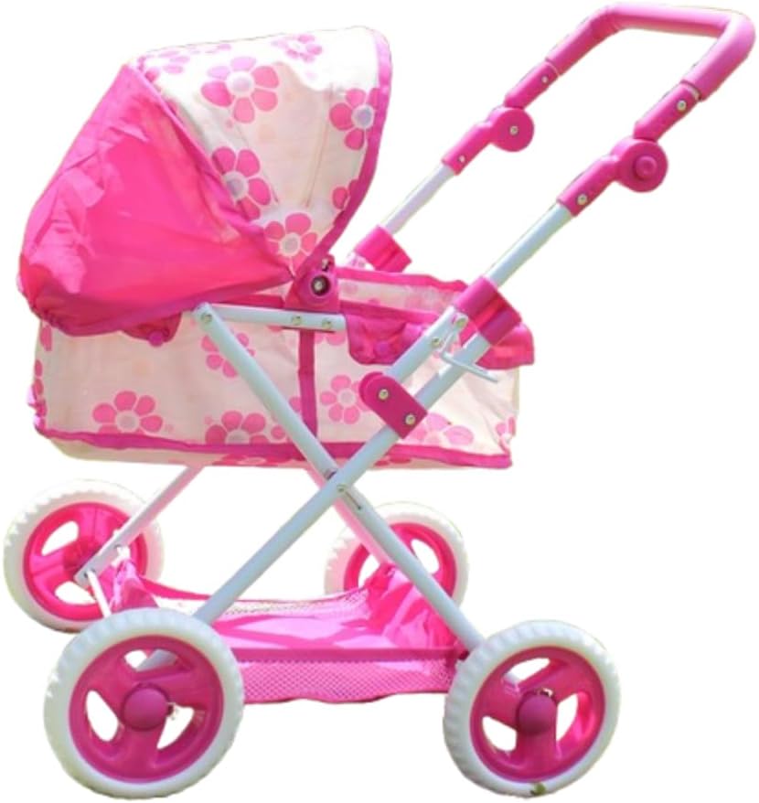 UKR - Doll Stroller With Canopy - Pink