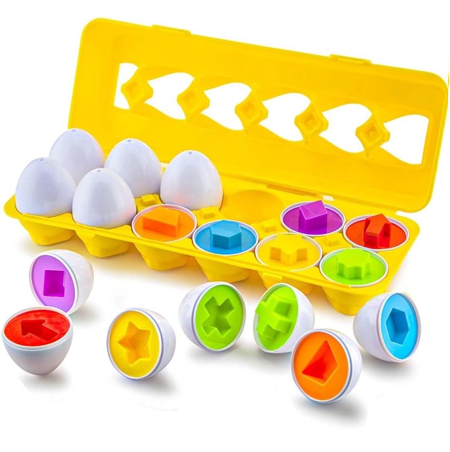 يو كي آر - لعبة مطابقة أشكال البيض التعليمية التفاعلية