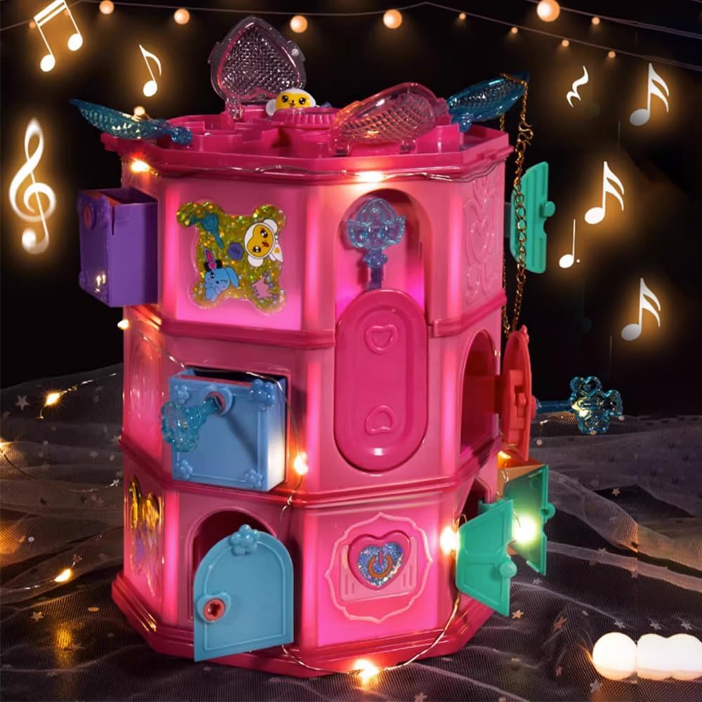 يو كي ار - مجموعة ألعاب الهروب من القلعة مع لعبة البحث عن الكنز - وردي