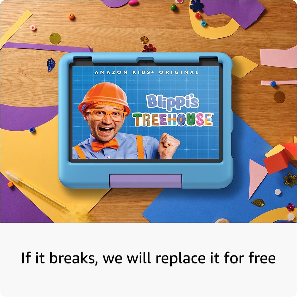 أمازون - تابلت فاير 10 HD الجيل 13 2023 - 32 جيجابايت - أزرق سماوي