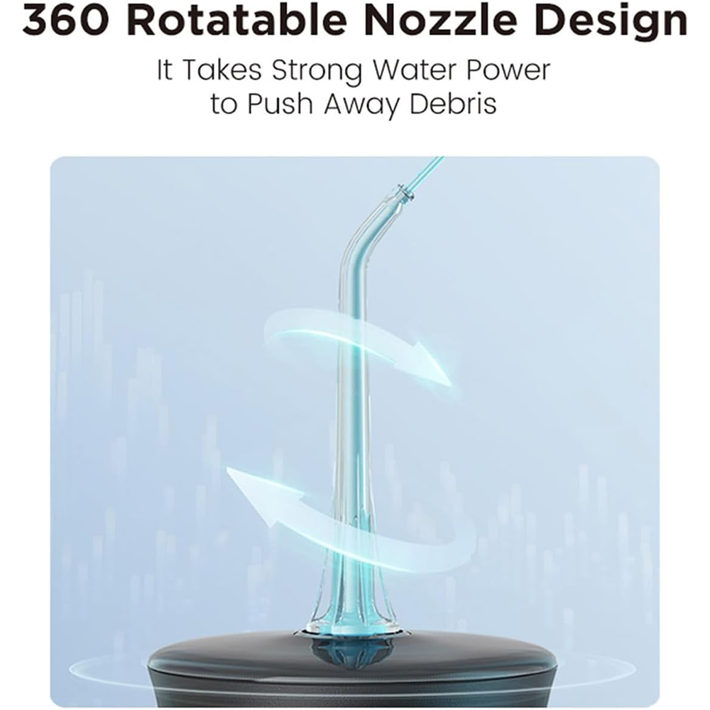 Bitvae - F30 Cordless Oral Irrigator With 6 Jet Tips - Black