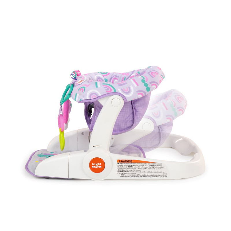 Bright Starts - Learn-to-Sit 2-Position Floor Seat - Purple Paradise