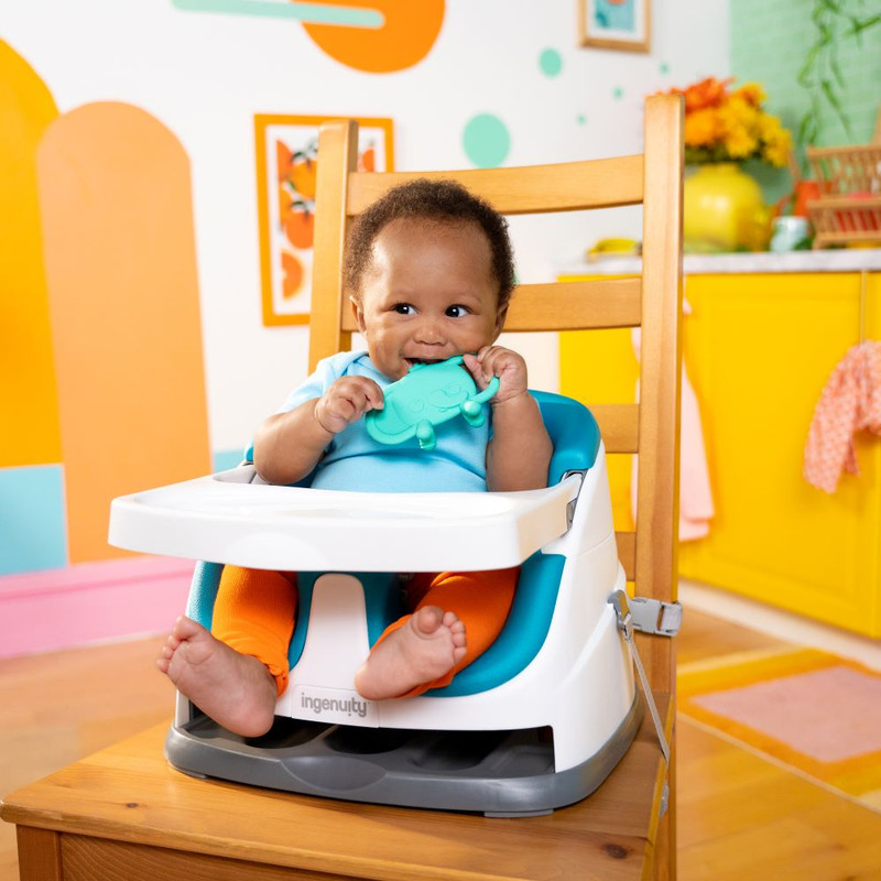 Bright Starts - Tame Your Tusks Silicone Teether 3M- Elephant - Green