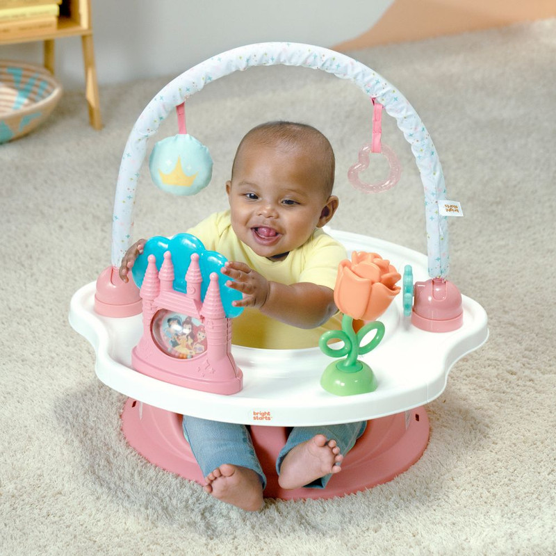 برايت ستارتس - كرسي داعم للأنشطة 3 في 1 ديزني برنسيس - زهري