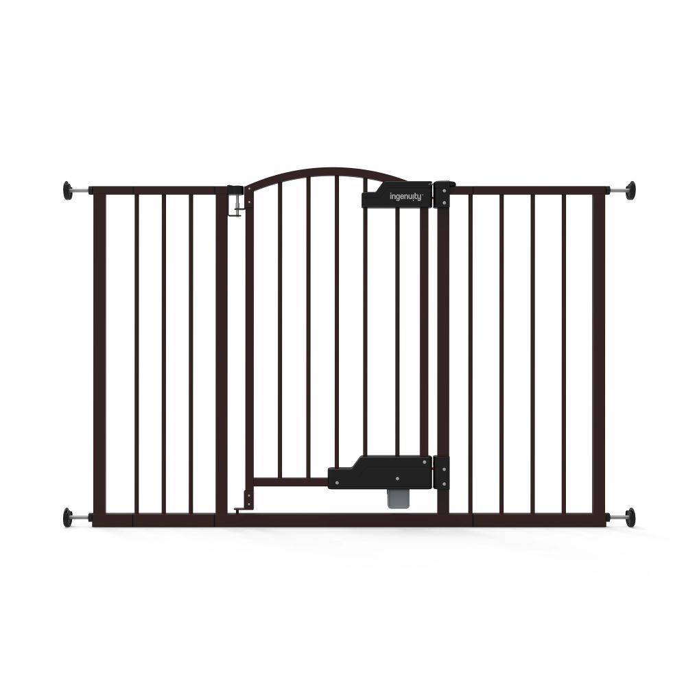 Ingenuity - Thruway Wide Baby & Pet Safety Gate - Black - 52-Inch