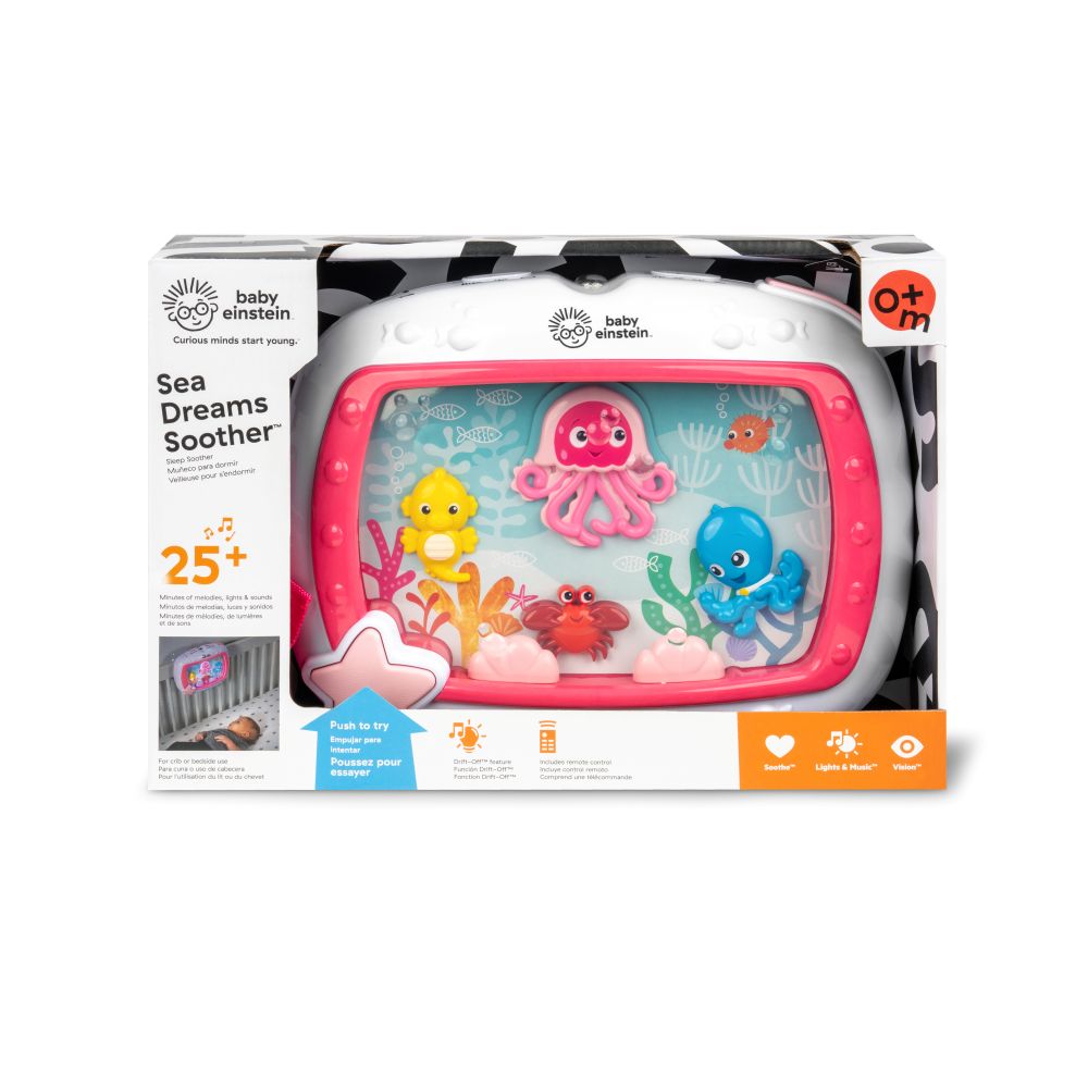 Baby Einstein Sea Dreams Sleep Soother With Lights & Remote - Pink