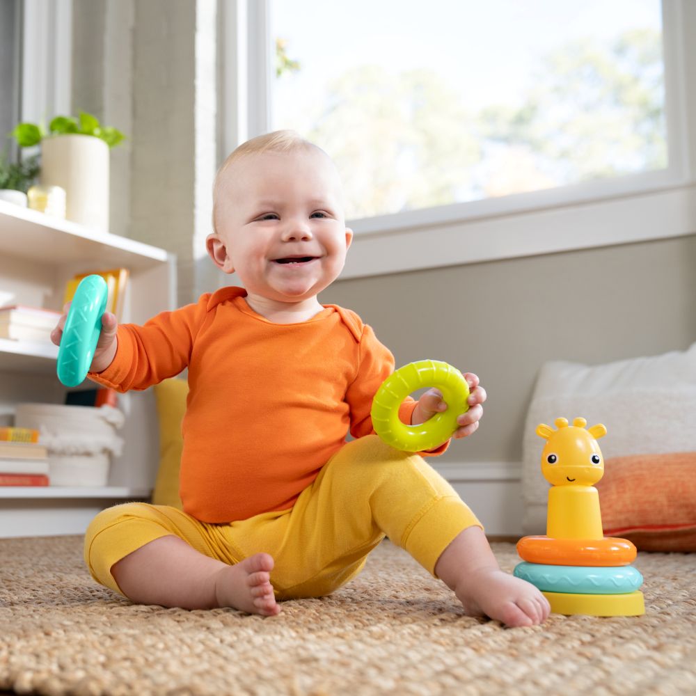 برايت ستارتس - لعبة تكديس برج الزرافة - ألوان متعددة