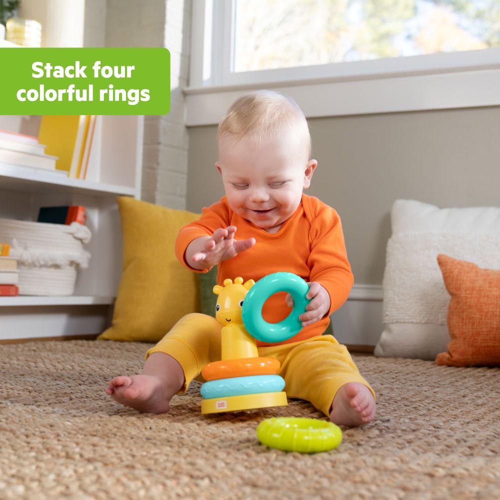 برايت ستارتس - لعبة تكديس برج الزرافة - ألوان متعددة