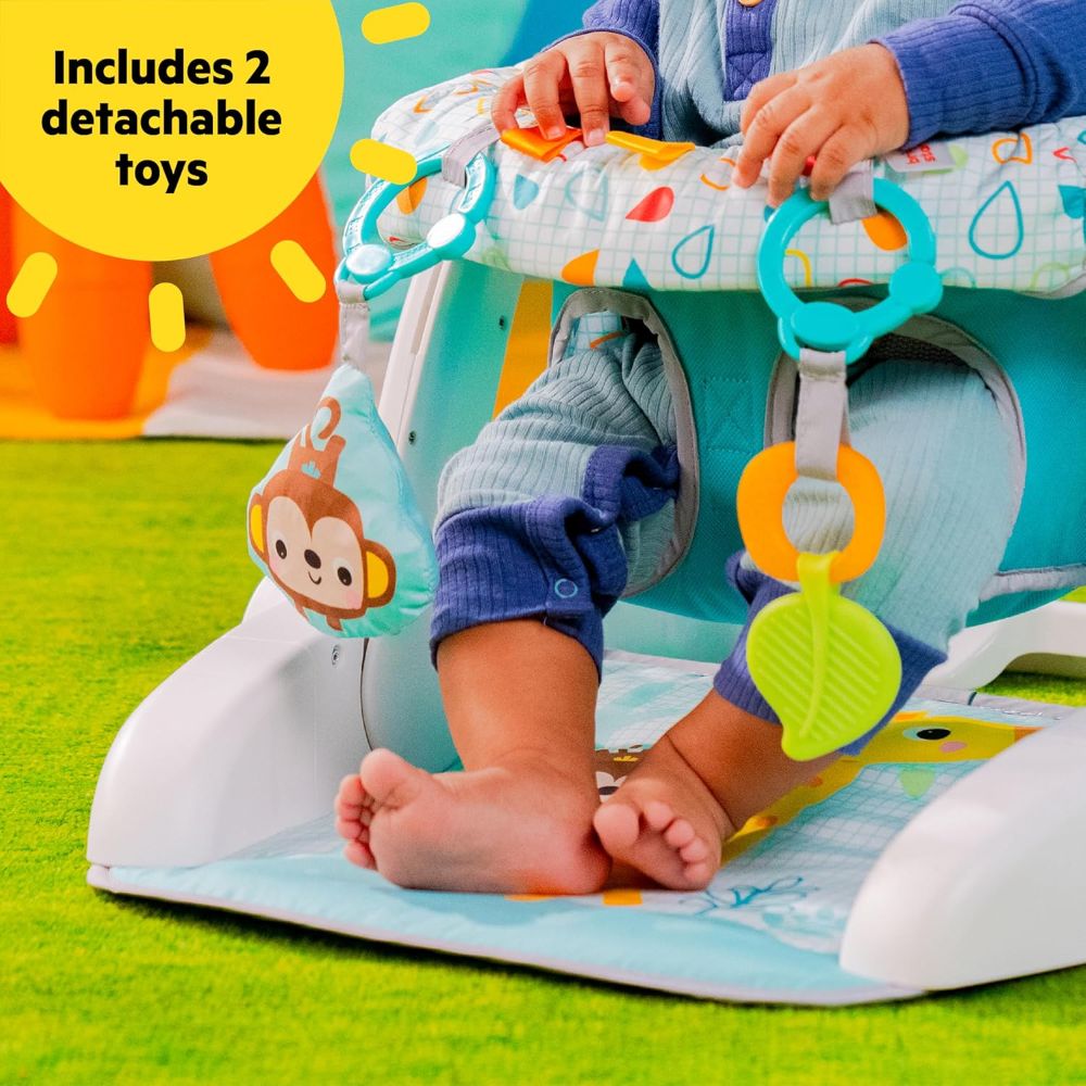 Bright Starts - Learn To Sit 2 Position Floor Seat – Wild Vibes – For Ages 4–12 Months