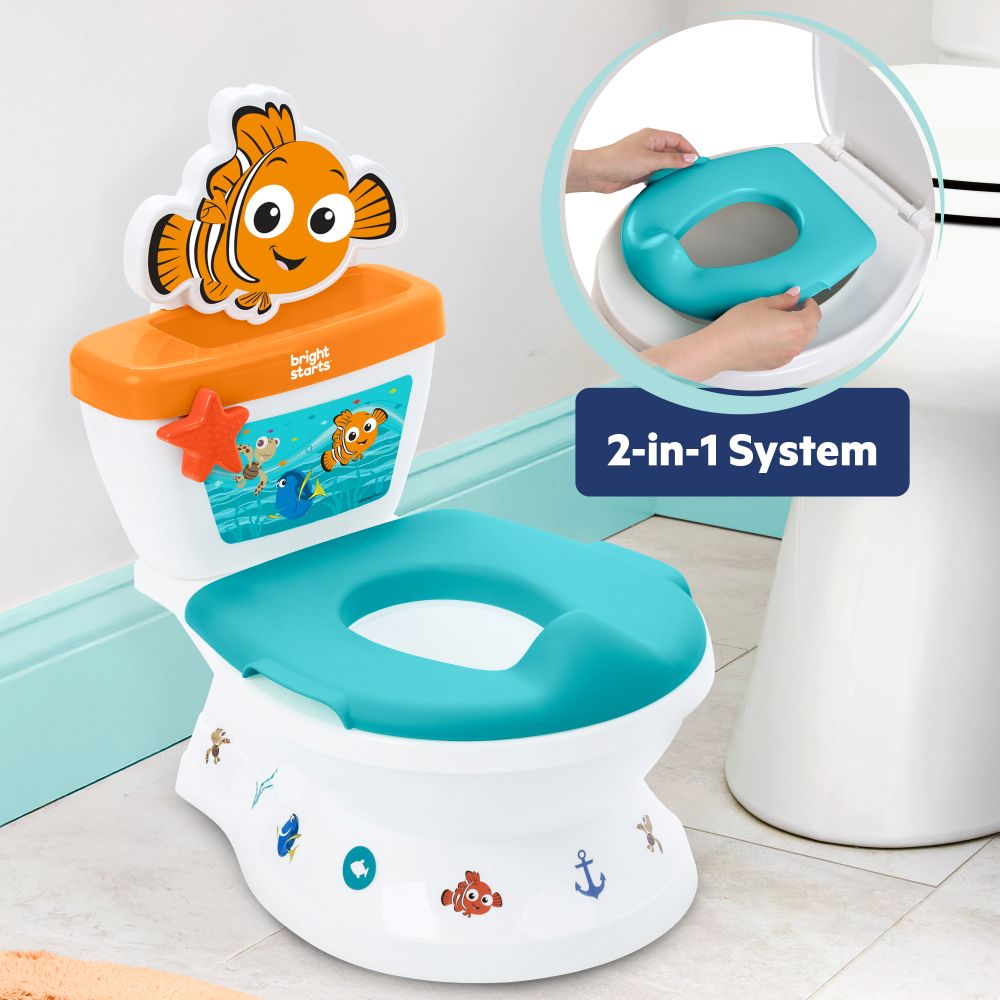 Bright Starts - Disney Nemo My Size Potty 2-in-1 System - Blue_18-60M