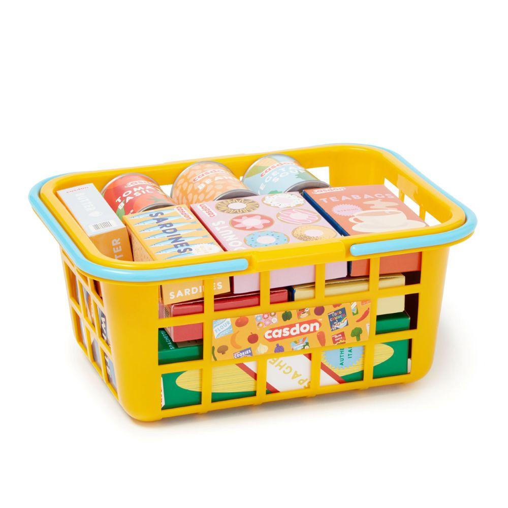Casdon - Shopping Basket With Food Toy Set