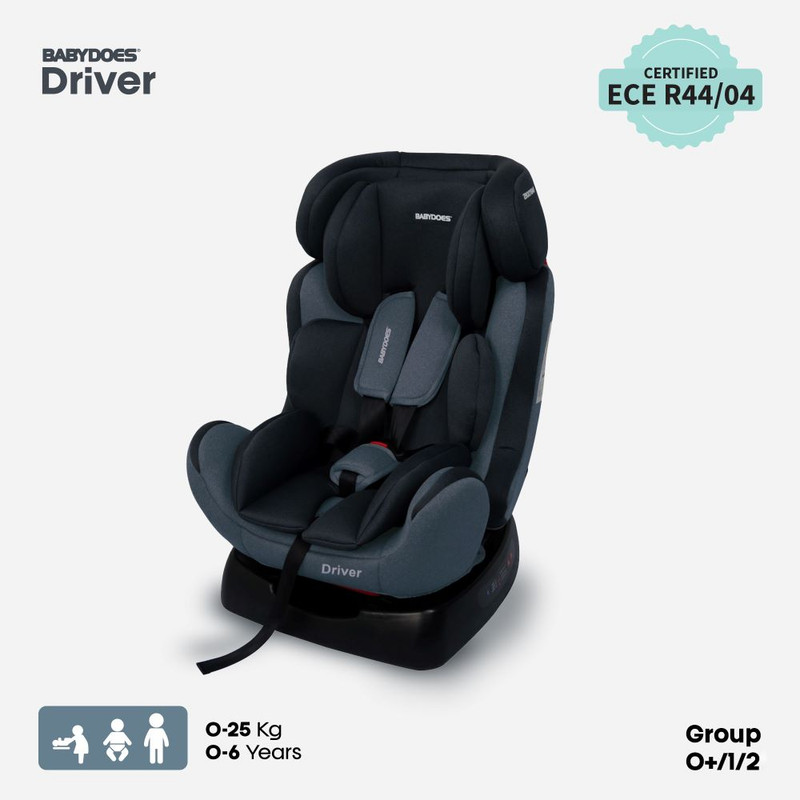 بيبي دوز - كرسي سيارة للأطفال للسفر درايفر - أسود