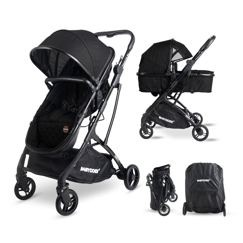 Babydoes - Pronto R + Baby Stroller Reversible Seat - Dark Grey