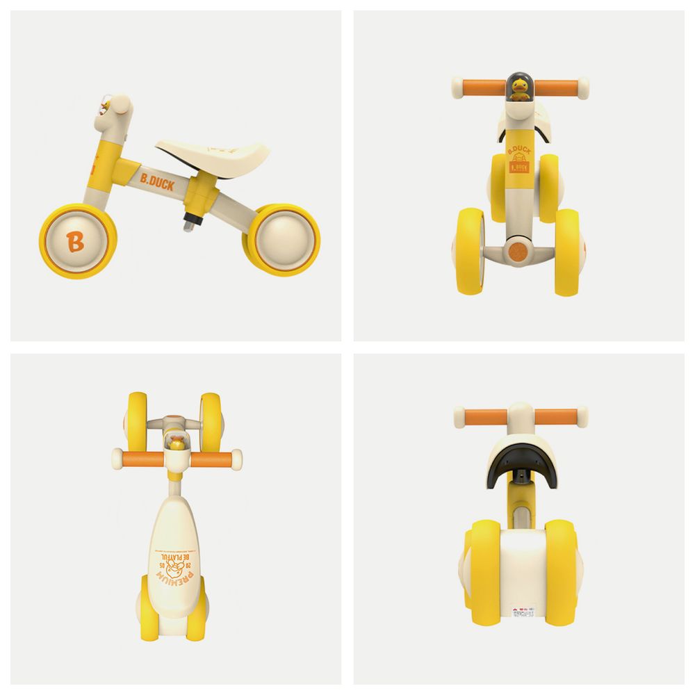 B.Duck - Toddler Balance Bike With Adjustable Handlebar - Yellow