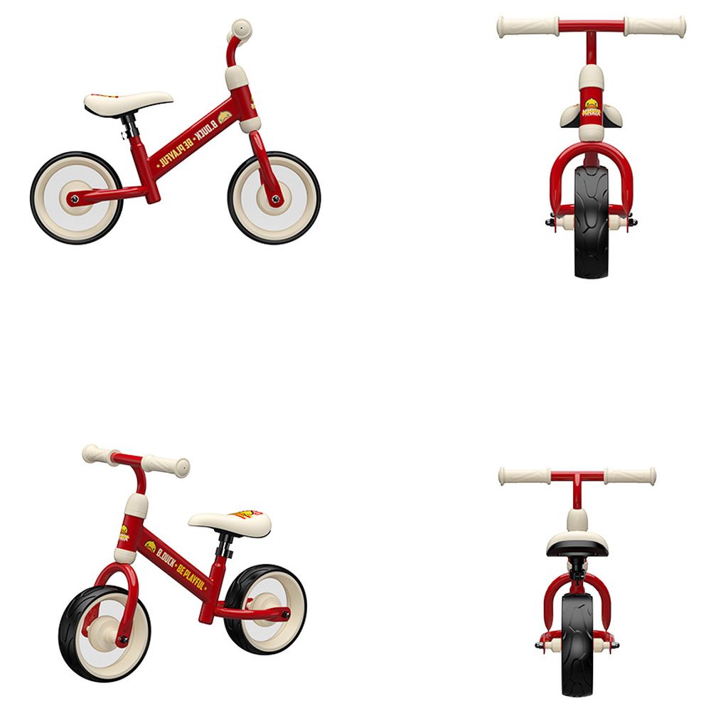 B.Duck - Kids Balance Bike With Adjustable Saddle - Dark Red