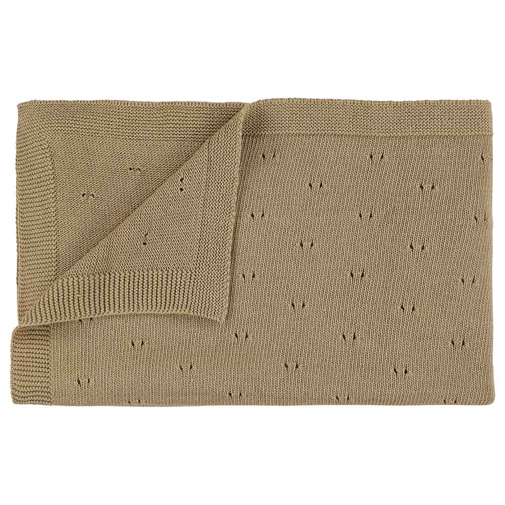 Trixie - Knitted Blanket - Sand - Beige