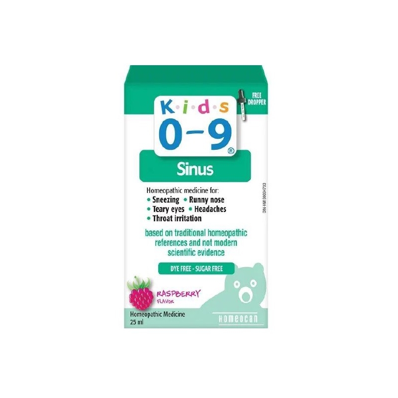هوميوكان - محلول فموي هوميوپاتي للأطفال لعلاج الجيوب الأنفية - بنكهة التوت - 25 مل
