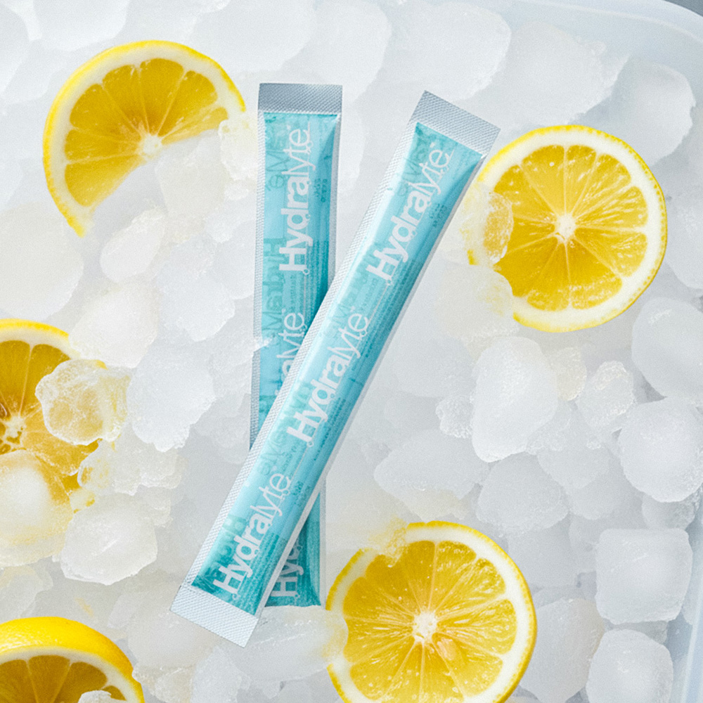 هيدرالايت - مكعبات ثلج إلكتروليت - ليمونادة خالية من الألوان - 62.5 مل - 16 قطعة