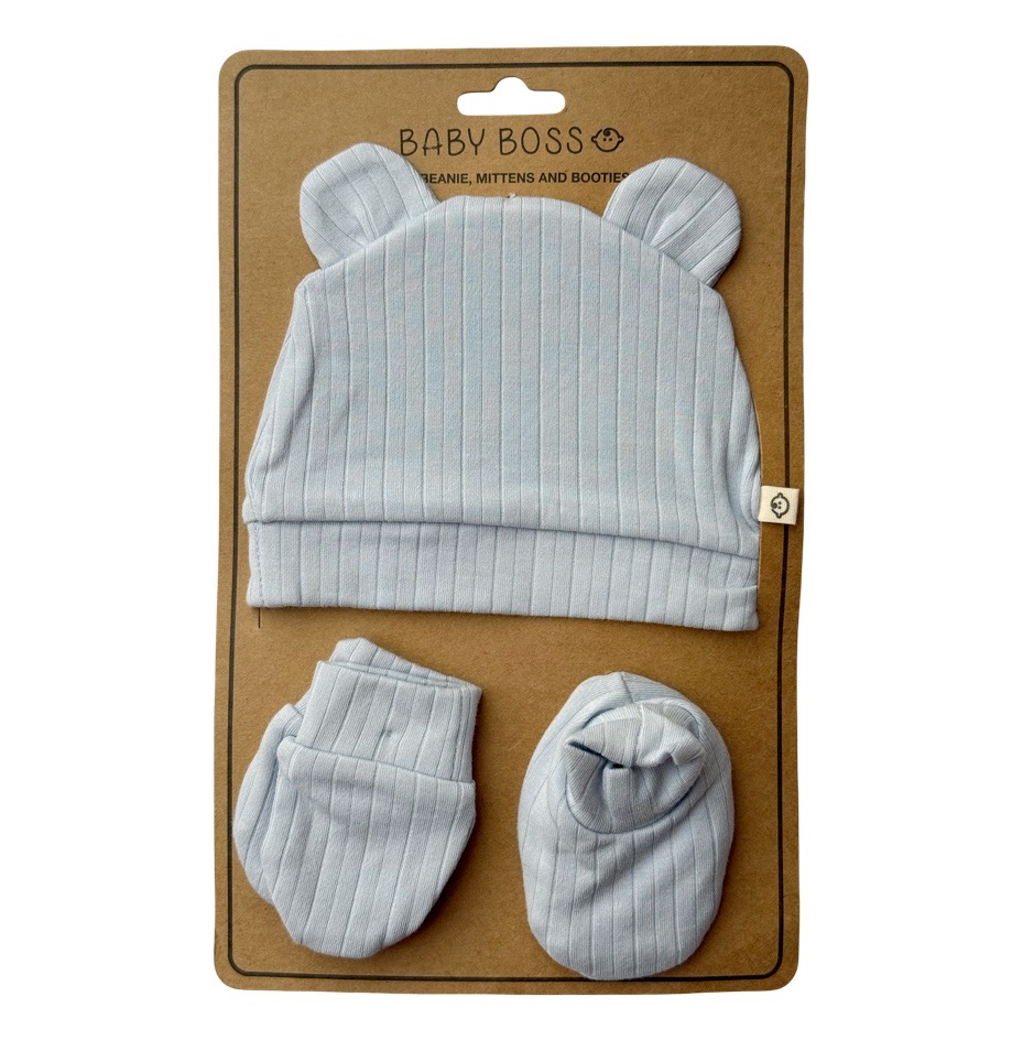 Baby Boss - Beanie Mittens - Booties Set
