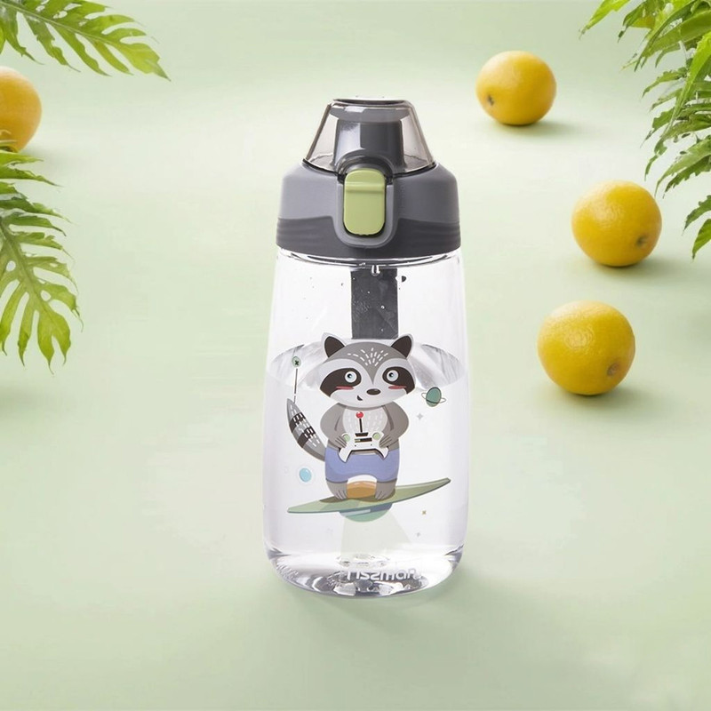 فيسمان - زمزمية ماء بلاستيك - راكون - أسود - 500 مل