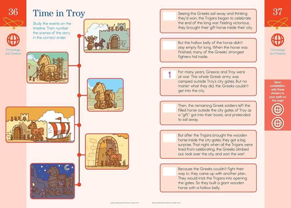 كتاب المهارات الصيفية بين الصفين الثالث والرابع