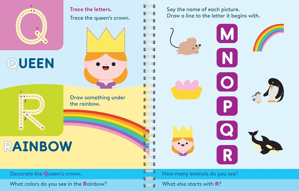 اكتب وامسح: مهارات ما قبل المدرسة