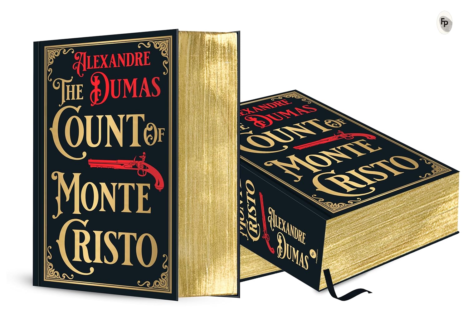 كتاب كونت دي مونت كريستو - نسخة فاخرة بغلاف مقوى