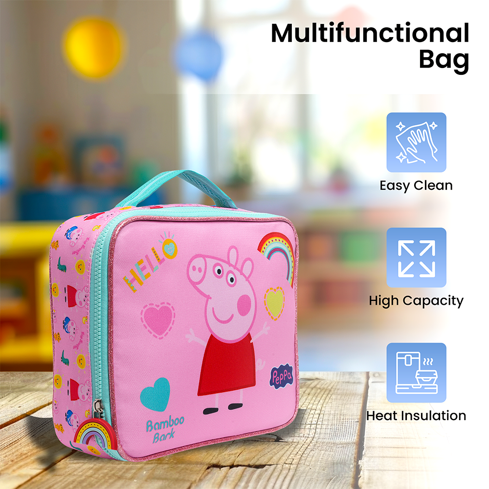 Bamboo Bark - Insulated Lunch Bag - Peppa Pig
