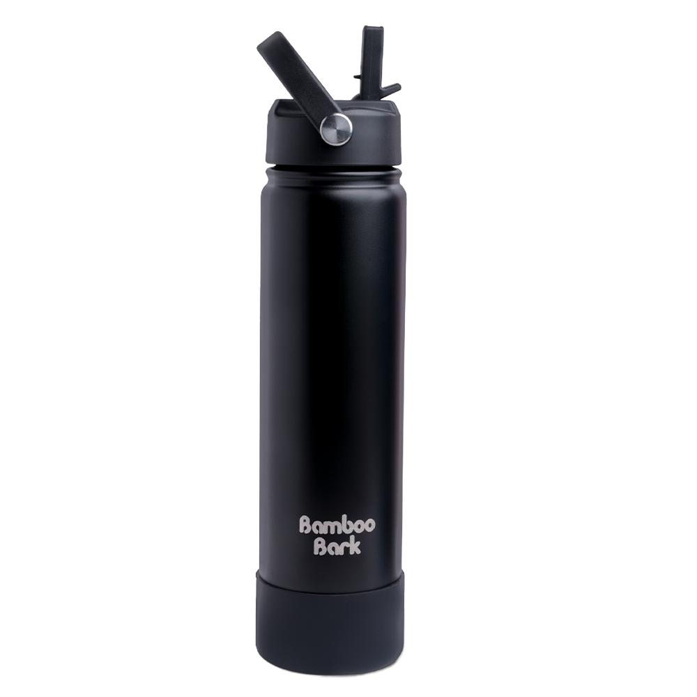 Bamboo Bark - Insulated Water Bottle With Sipper Lid - 750ml
