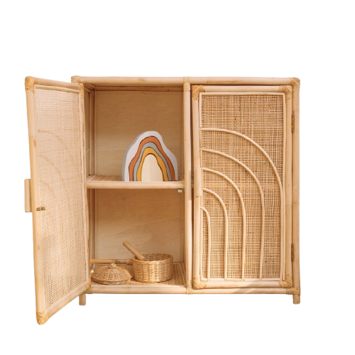 Natura Living - Iris Rattan Kids Cabinet