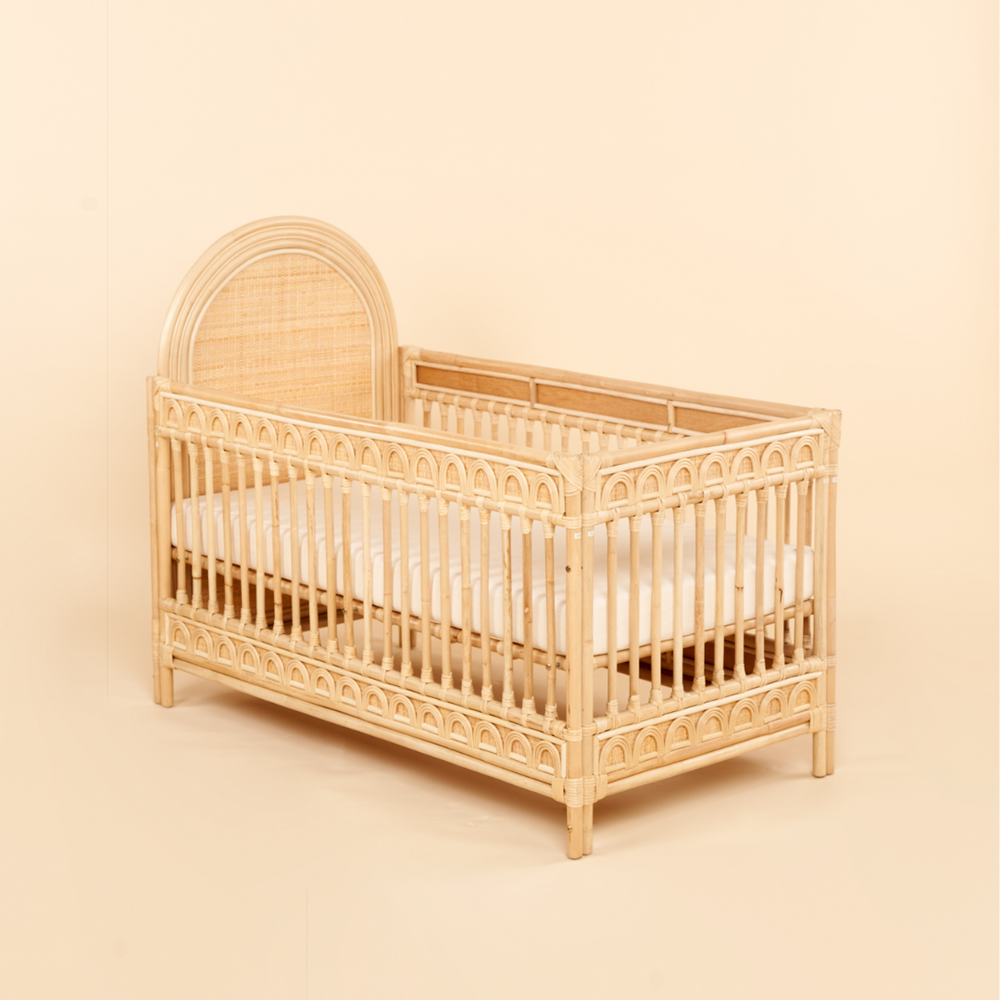 Natura Living - Ollie Rattan Baby Cot