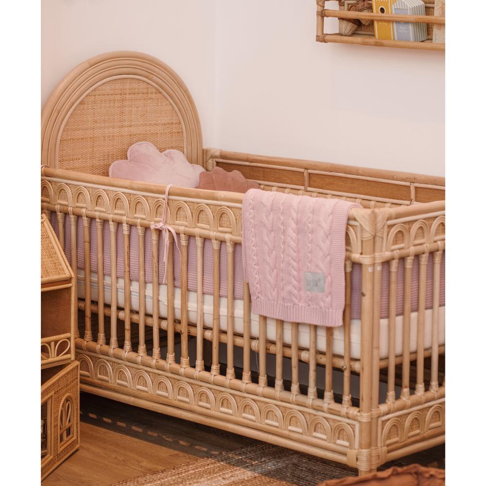 Natura Living - Ollie Rattan Baby Cot