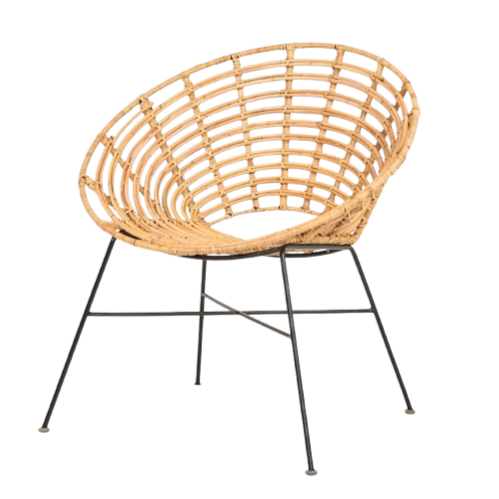 ناتشورا ليفينغ - كرسي طعام من الراتان كارا