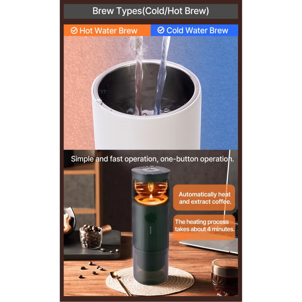 Echohaus - Takeawake Portable Espresso Coffee Machine