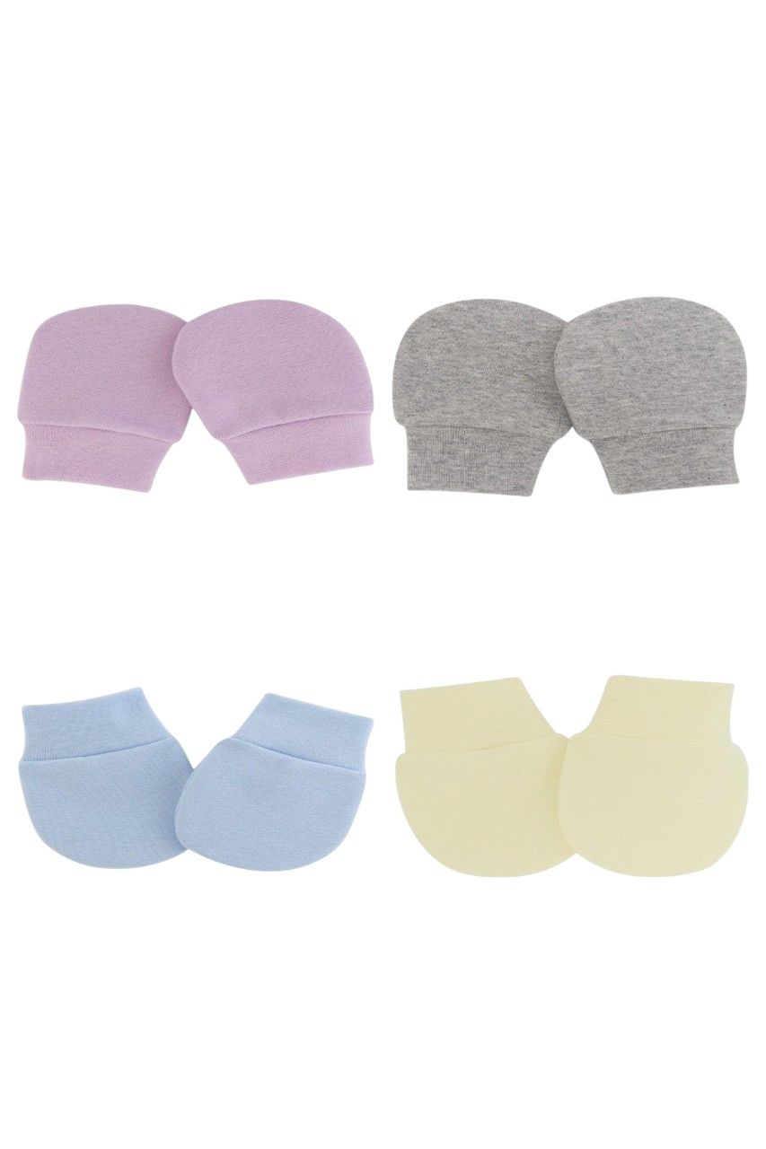 Bambimici - 4pc-Set - Little Snuggles Baby Mittens - D - Multicolor