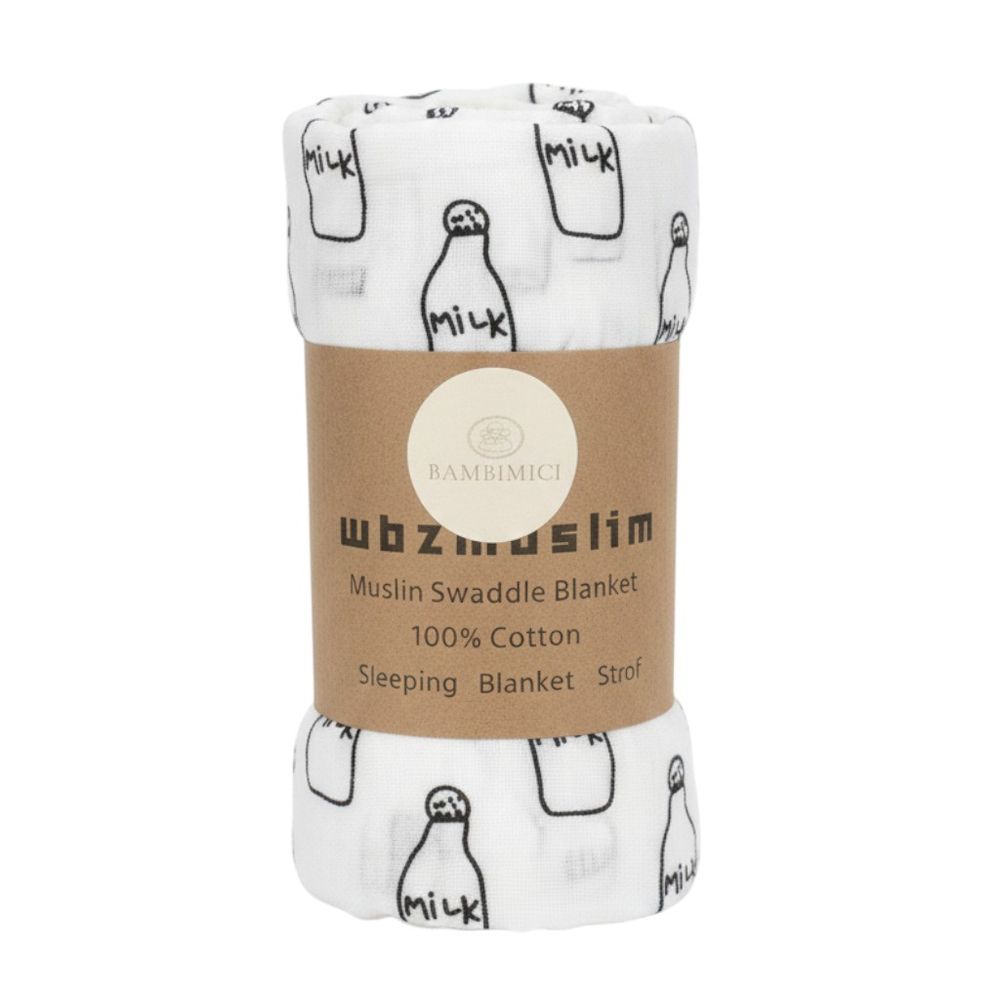 Bambimici - Essentials Muslin Swaddle Blanket - Bottle