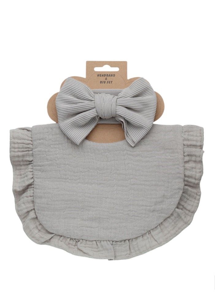 بامبيميسي - بندانة فيونكة مع مريلة أفا - رمادي