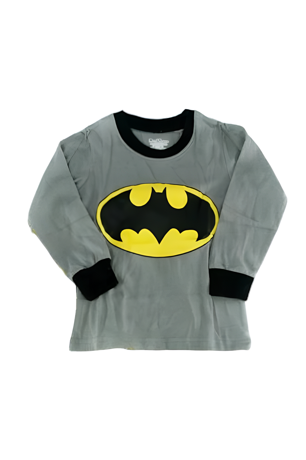 Daniel - 2pc-Set - Boy's Dark Knight Printed Pyjama Top And Pants - Grey