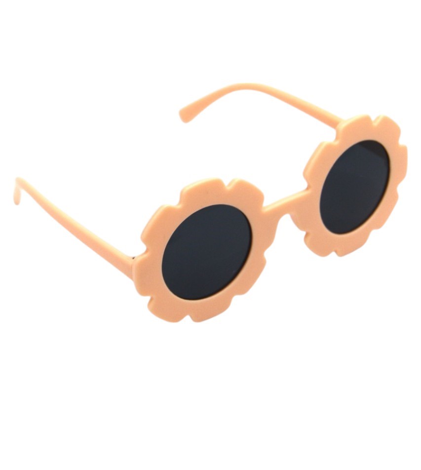 دي'دانييلا - مجموعة نظارة شمسية عايدة مع مشابك شعر وردة - زهري فاتح - 3 قطع