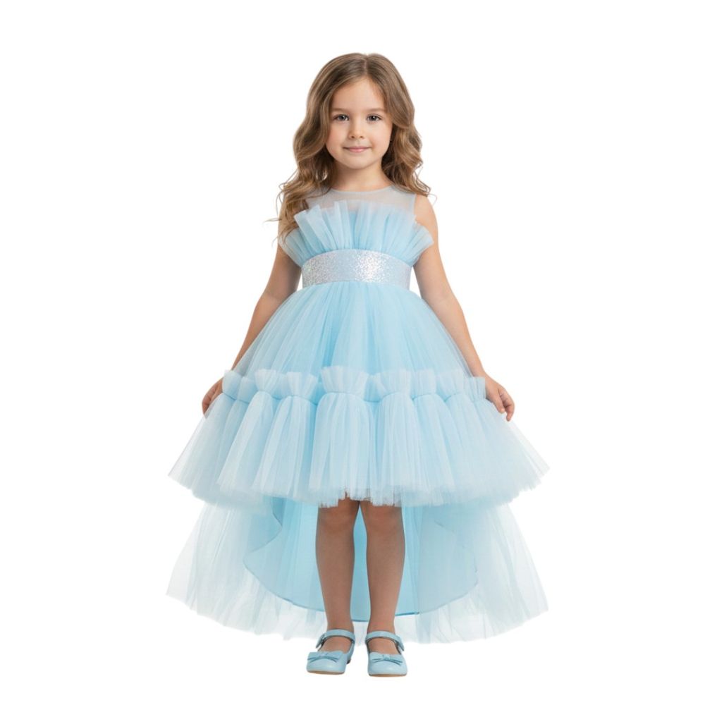 بيداني - فستان النجمة النبيلة للبنات - أزرق