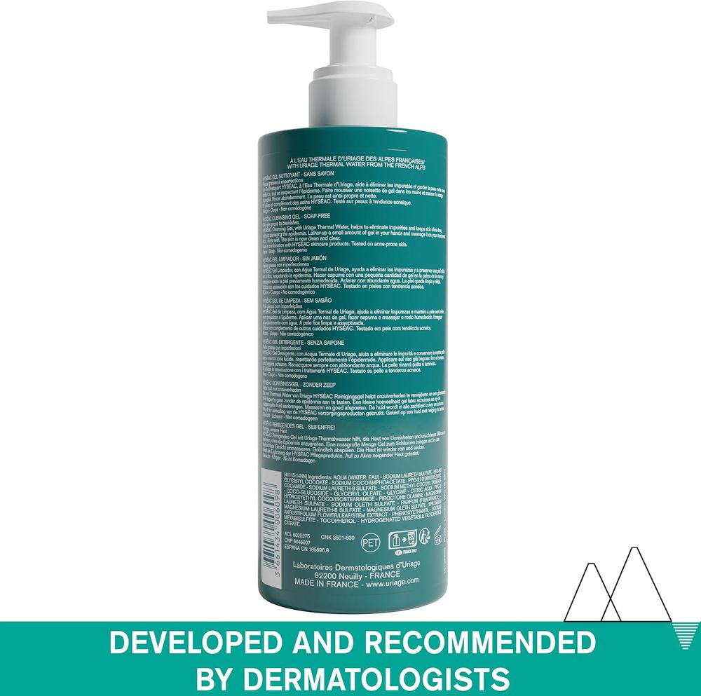 Uriage - Hyseac Cleansing Gel - 500ml