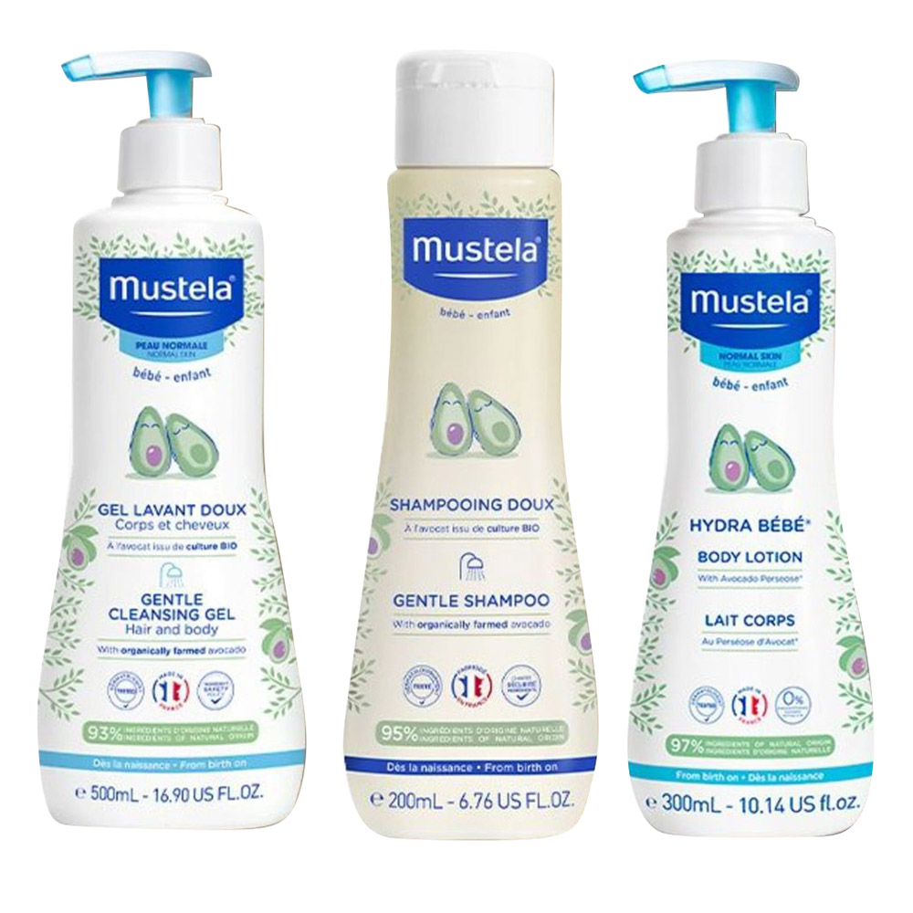 Mustela - Baby Body Lotion With Cleansing Gel & Gentle Shampoo