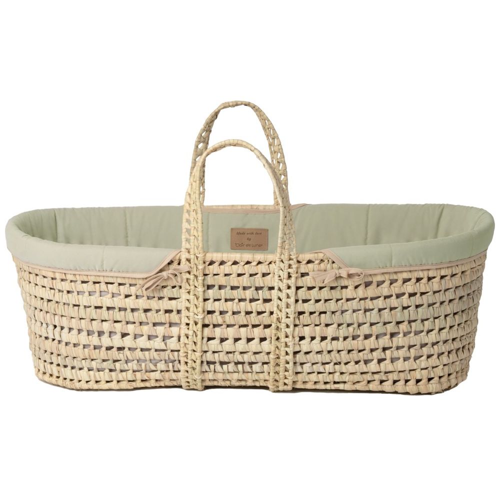 Clair De Lune - Baby Organic Palm Moses Basket
