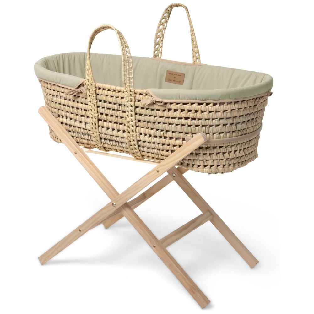 Clair De Lune - Baby Organic Palm Moses Basket
